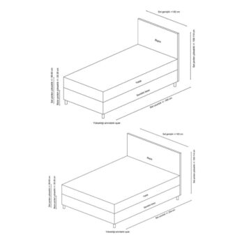 Svetlosivá čalúnená dvojlôžková posteľ s úložným priestorom a roštom 160x200 cm Vitalia – Kalune Design - Image 4