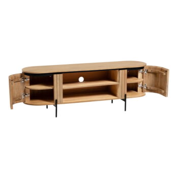 TV stolík z mangového dreva v prírodnej farbe 160x56 cm Licia – Kave Home - Image 5