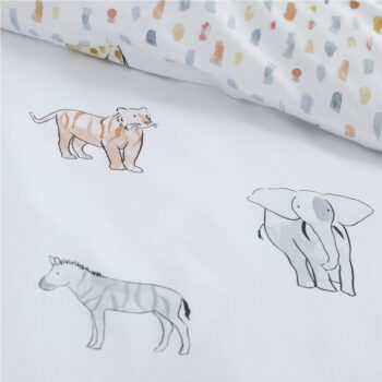 Bavlnená detská obliečka na jednolôžko 120x150 cm Zoo Animals – Bianca - Image 5