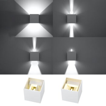 Biele LED nástenné svietidlo Pinio – Nice Lamps - Image 9
