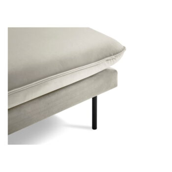 Béžová zamatová leňoška Cosmopolitan Design Vienna, ľavý roh - Image 4