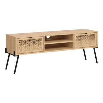 TV stolík v dekore duba v prírodnej farbe 140x51 cm Ecrin – Marckeric - Image 2