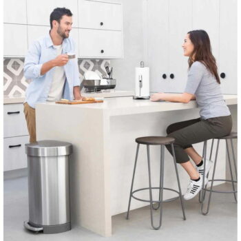 Pedálový odpadkový kôš z nerezovej ocele 45 l - simplehuman – Obrázok 2