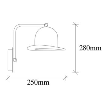 Čierne nástenné svietidlo ø 19 cm Fötr Sivani – Opviq lights - Image 7