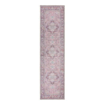 Svetločervený umývateľný behúň s prímesou recyklovaných vlákien 60x230 cm Windsor – Flair Rugs - Image 2