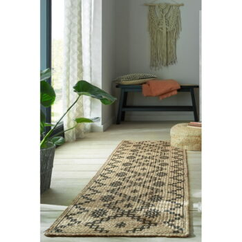 Jutový behúň v prírodnej farbe 60x230 cm Rowen – Flair Rugs - Image 3
