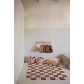 Svetloružový taburet Vichy Rose – Lorena Canals - Image 7