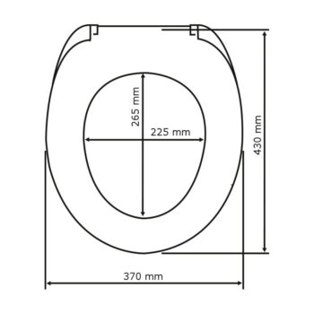 Svetlé WC sedadlo s jednoduchým zatváraním Wenko Oak, 43 × 37 cm - Image 5