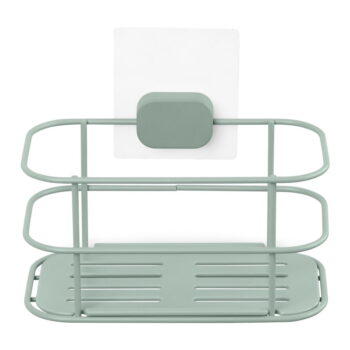 Samodržiaca kovová kúpeľňová polička v mentolovej farbe Grena – Compactor – Obrázok 3