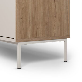 Komoda v dekore duba v krémovo-prírodnej farbe 180x80x40 cm Lilou – Marckeric - Image 6
