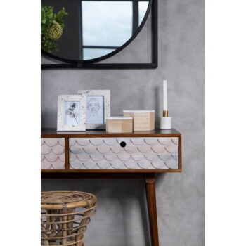 Krémový drevený rámček 19x24 cm Mimo – Premier Housewares - Image 2