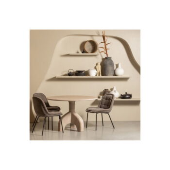 Sivé zamatové jedálenské stoličky v súprave 2 ks Crate – BePureHome - Image 7