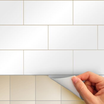 Súprava samolepiek na kachličky 30 ks 20x10 cm Subway Tiles White - Ambiance - Image 4