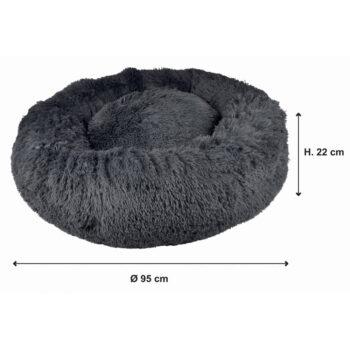 Tmavosivý pelech pre psa ø 95 cm – Love Story – Obrázok 6