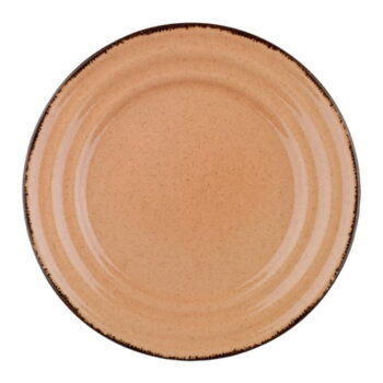 24-dielna súprava oranžového porcelánového riadu Kütahya Porselen Basis - Image 6