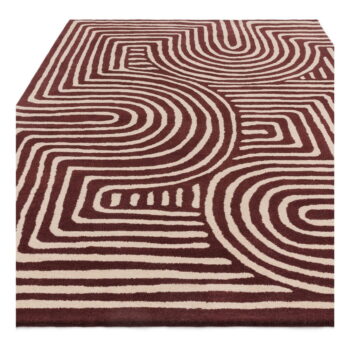 Vínovočervený ručne tkaný vlnený koberec 200x290 cm Reef – Asiatic Carpets - Image 5