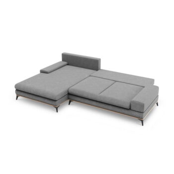Sivá rozkladacia rohová pohovka Windsor & Co Sofas Planet, ľavý roh – Obrázok 5