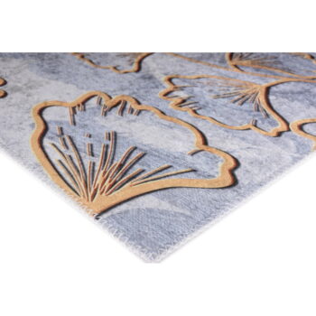 Prateľný koberec v sivej a zlatej farbe 160x230 cm Dainty – Vitaus – Obrázok 3