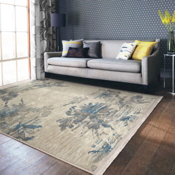 Modro-béžový koberec behúň 80x200 cm - Mila Home - Image 5