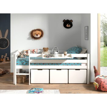 Biela detská vyvýšená posteľ Vipack Pino, 90 x 200 cm - Image 7