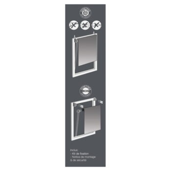 Biela textilná roleta 60x90 cm Envolea – douceur d'intérieur – Obrázok 3