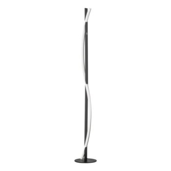 Čierna LED stmievateľná stojacia lampa (výška 144,5 cm) Bridge – Fischer & Honsel