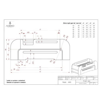 Detská posteľ s výsuvným lôžkom v prírodnej farbe 90x200 cm AIKO – Adeko - Image 5