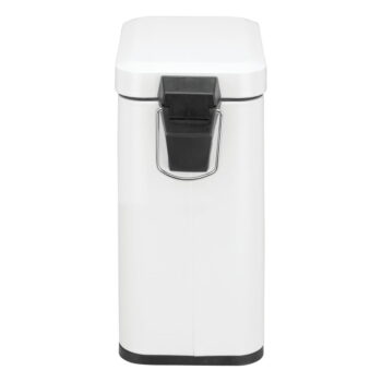 Biely kovový nášľapný odpadkový kôš iDesign, 5 l - Image 4