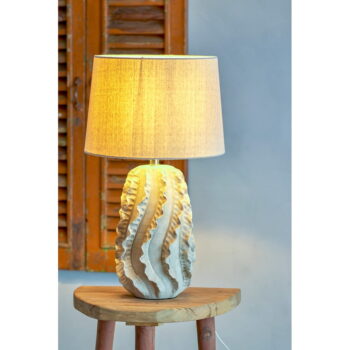 Béžová stolová lampa s textilným tienidlom (výška 64 cm) Natika – Bloomingville – Obrázok 4