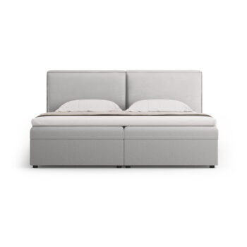 Svetlosivá boxspring posteľ s úložným priestorom 180x200 cm Arendal – Cosmopolitan Design - Image 5