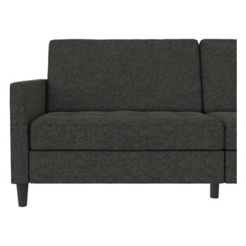 Tmavosivá zamatová pohovka 207 cm Presley – Støraa – Obrázok 7