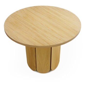 Jedálenský stôl v dubovom dekore Woodman Soft, ø 98 cm – Obrázok 3