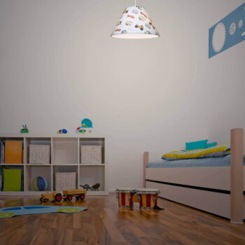 Biele detské svietidlo ø 35 cm Tria – Squid Lighting – Obrázok 4