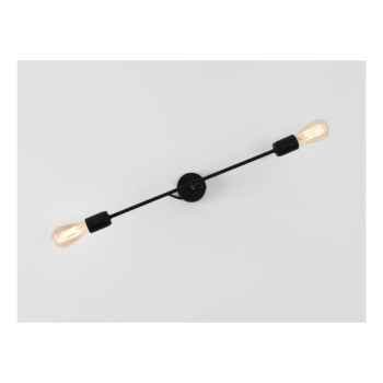 Čierna nástenná lampa na 2 žiarovky CustomForm Twigo, šírka 60 cm - Image 6