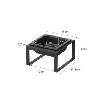 Súprava misky a boxu na granule pre domáceho maznáčika Tower – YAMAZAKI - Image 7