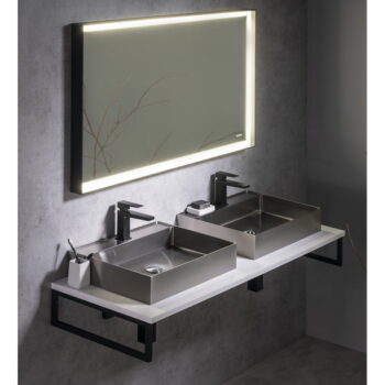 Biela doska pod umývadlo 160x50 cm Plato – Sapho - Image 2