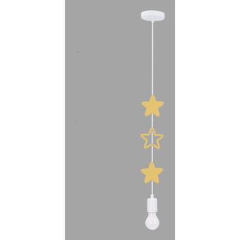 Žlto-biele detské svietidlo s kovovým tienidlom Single - Candellux Lighting - Image 2