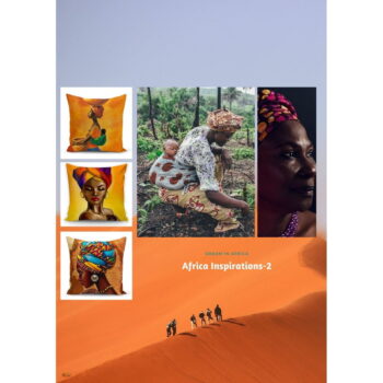 Súprava 3 obliečok na vankúše Minimalist Cushion Covers African Culture, 45 x 45 cm – Obrázok 5