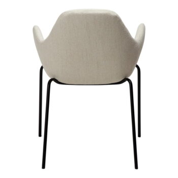 Krémové kreslo z textílie buklé Zimmer – DAN-FORM Denmark - Image 5