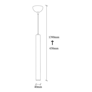 Závesné svietidlo v zlatej farbe s kovovým tienidlom ø 4 cm Tempo – Opviq lights - Image 7