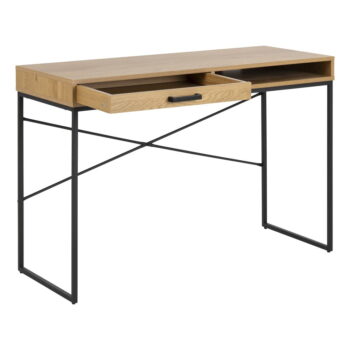 Pracovný stôl v dekore divokého duba Actona, 110 x 45 cm – Obrázok 3