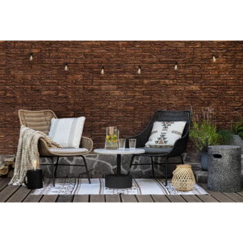 Béžovohnedý obojstranný vonkajší koberec z recyklovaného plastu Green Decore Afra, 90 x 150 cm - Image 3