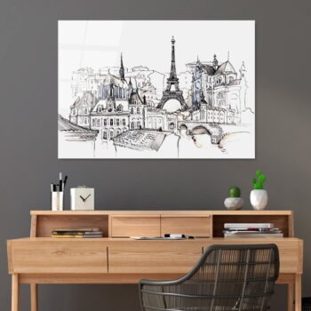 Sklenený obraz 70x100 cm Paris - Wallity - Image 2