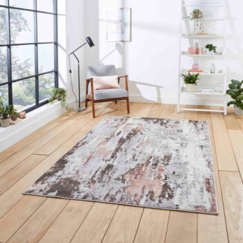 Ružovo-svetlosivý koberec 200x290 cm Apollo – Think Rugs - Image 4