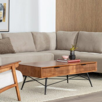 Hnedý konferenčný stolík 60x120 cm Lagom – Ixia - Image 6