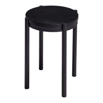 Čierna stolička Oto – Hübsch – Obrázok 3