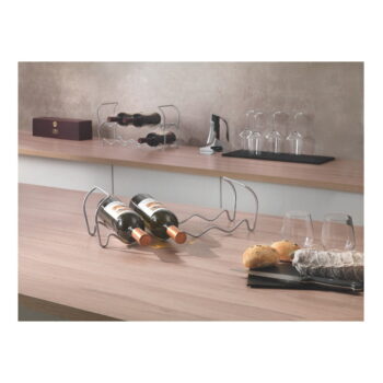 Trojposchodový držiak na 12 fliaš vína Metaltex Wine, dĺžka 45 cm – Obrázok 2