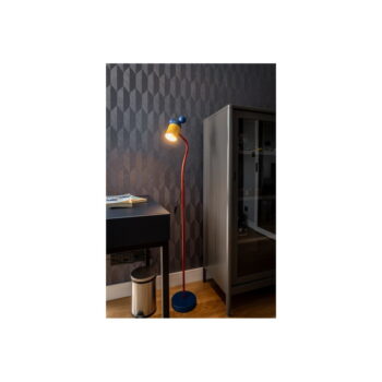Modrá stojacia lampa s kovovým tienidlom (výška 133,5 cm) Mouse – GTV - Image 4