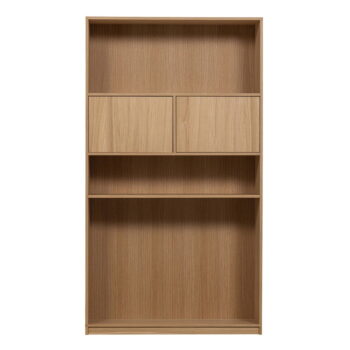 Modulárna knižnica v dekore duba v prírodnej farbe 264x243 cm Modulair – vtwonen - Image 8