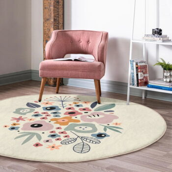 Prateľný okrúhly koberec vhodný pre robotické vysávače ø 120 cm Comfort – Mila Home – Obrázok 5